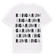 White t-shirt med Ringarum ordlek t-shirt