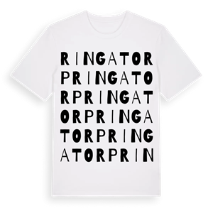 Ringatorp ordlek t-shirt – ekologisk bomull t-shirt från Pinshirt