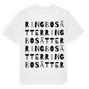 Ringbosätter ordlek t-shirt – ekologisk bomull t-shirt från Pinshirt