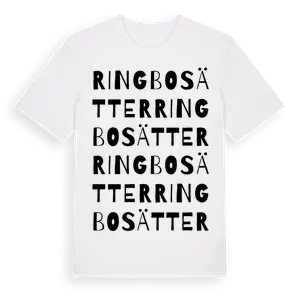Ringbosätter ordlek t-shirt – ekologisk bomull t-shirt från Pinshirt