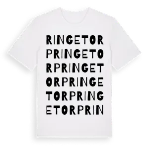 Ringetorp ordlek t-shirt – ekologisk bomull t-shirt från Pinshirt