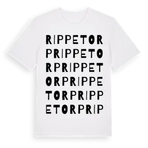 Rippetorp ordlek t-shirt – ekologisk bomull t-shirt från Pinshirt