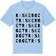Blue Soul t-shirt med Risberget ordlek t-shirt