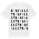 White t-shirt med Risfallet ordlek t-shirt