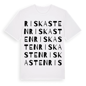 Riskasten ordlek t-shirt – ekologisk bomull t-shirt från Pinshirt