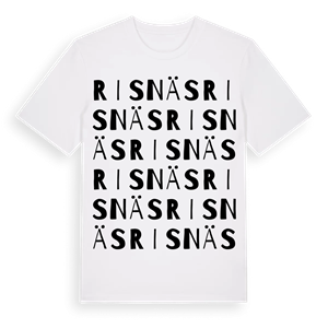 Risnäs ordlek t-shirt – ekologisk bomull t-shirt från Pinshirt