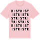 Pink Cotton t-shirt med Rist ordlek t-shirt