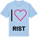 Blue Soul t-shirt med Jag älskar Rist t-shirt stort tryck