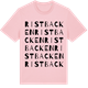 Pink Cotton t-shirt med Ristbacken ordlek t-shirt