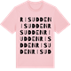Pink Cotton t-shirt med Risudden ordlek t-shirt