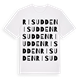 White t-shirt med Risudden ordlek t-shirt