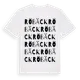 White t-shirt med Röbäck ordlek t-shirt