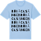 Blue Soul t-shirt med Röbäcksängen ordlek t-shirt