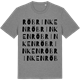 Mid Heather Gray t-shirt med Röbrinken ordlek t-shirt