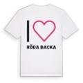 Jag älskar Röda Backa t-shirt stort tryck