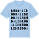 Blue Soul t-shirt med Röddalen ordlek t-shirt
