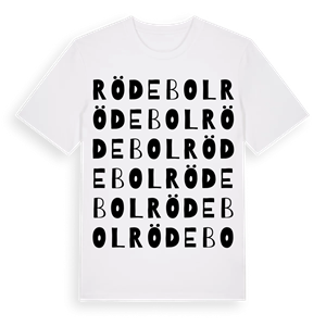 Rödebol ordlek t-shirt – ekologisk bomull t-shirt från Pinshirt