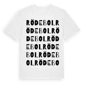 Rödebol ordlek t-shirt – ekologisk bomull t-shirt från Pinshirt
