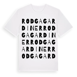 Rodga gardiner ordlek t-shirt – ekologisk bomull t-shirt från Pinshirt