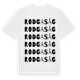 White t-shirt med Rodga Såg ordlek t-shirt