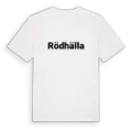Rödhälla fetstil t-shirt