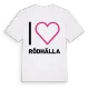 Jag älskar Rödhälla t-shirt stort tryck
