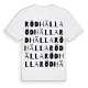 Rödhälla ordlek t-shirt