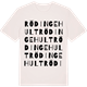 Vintage White t-shirt med Rödingehult ordlek t-shirt