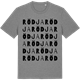Mid Heather Gray t-shirt med Rödja ordlek t-shirt
