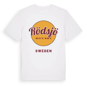 Rödsjö cirkel t-shirt – ekologisk bomull t-shirt från Pinshirt