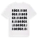 White t-shirt med Rögrund ordlek t-shirt