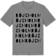 Mid Heather Gray t-shirt med Röjeholm ordlek t-shirt