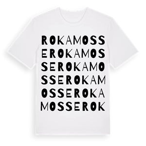 Roka mosse ordlek t-shirt – ekologisk bomull t-shirt från Pinshirt