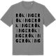 Mid Heather Gray t-shirt med Rökinge ordlek t-shirt