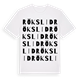 Rökslid ordlek t-shirt
