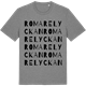 Mid Heather Gray t-shirt med Romarelyckan ordlek t-shirt