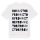 White t-shirt med Rommetorp ordlek t-shirt