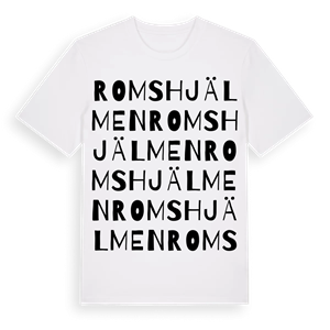 Romshjälmen ordlek t-shirt – ekologisk bomull t-shirt från PinShirt