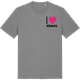 Mid Heather Gray t-shirt med Jag älskar Rönnäs t-shirt litet tryck