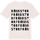Vintage White t-shirt med Rönnstorp ordlek t-shirt