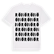 White t-shirt med Rönö ordlek t-shirt