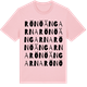 Pink Cotton t-shirt med Rönöängarna ordlek t-shirt