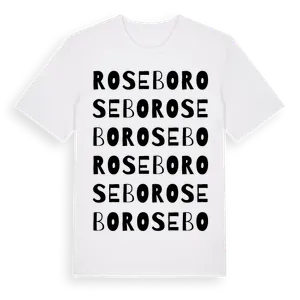 Rosebo ordlek t-shirt – ekologisk bomull t-shirt från Pinshirt
