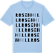 Blue Soul t-shirt med Rosenhill ordlek t-shirt