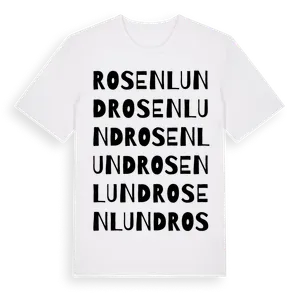 Rosenlund ordlek t-shirt – ekologisk bomull t-shirt från Pinshirt