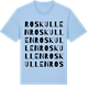 Blue Soul t-shirt med Roskullen ordlek t-shirt