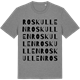 Mid Heather Gray t-shirt med Roskullen ordlek t-shirt