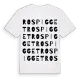 Rospigget ordlek t-shirt