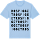 Blue Soul t-shirt med Rospigget ordlek t-shirt