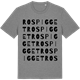 Mid Heather Gray t-shirt med Rospigget ordlek t-shirt